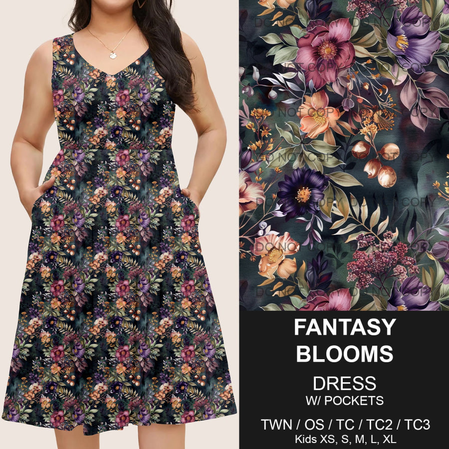 Preorder Custom Pocket Dresses - Fantasy Blooms - Closes 14 Mar - ETA mid Jun 2025 Dresses