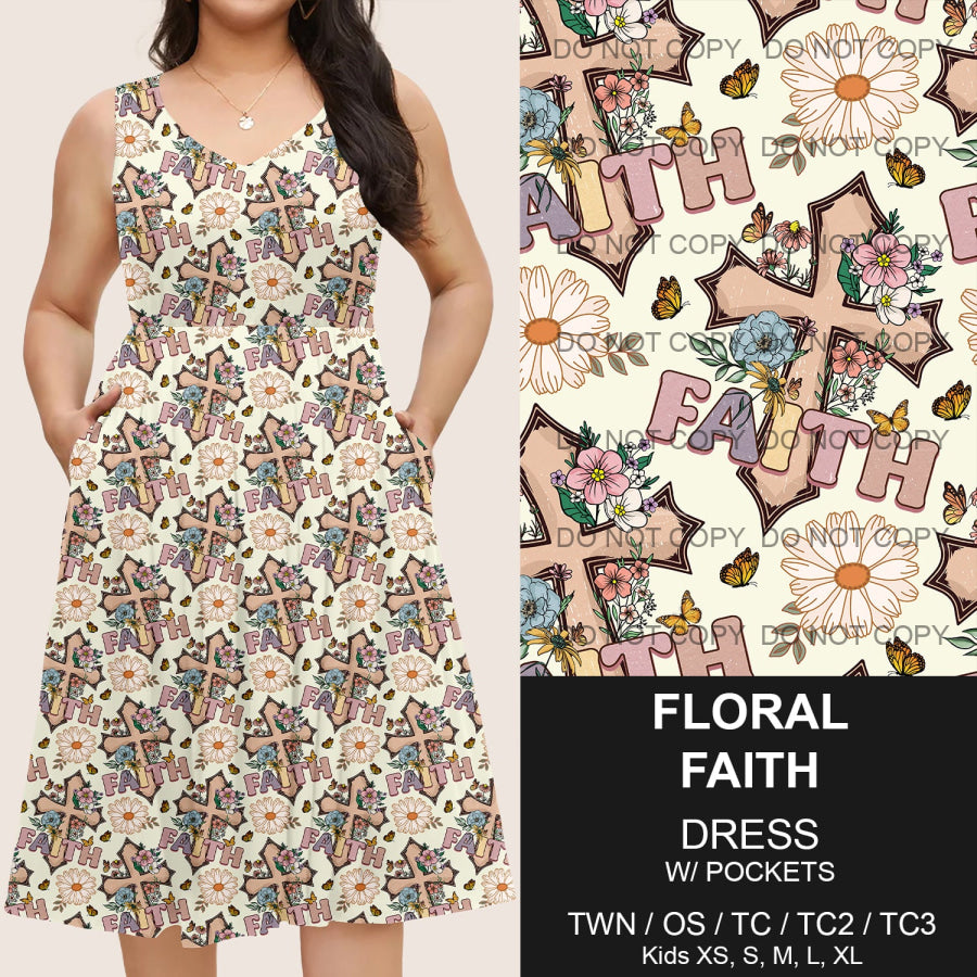 Preorder Custom Pocket Dresses - Floral Faith - Closes 14 Mar - ETA mid Jun 2025 Dresses