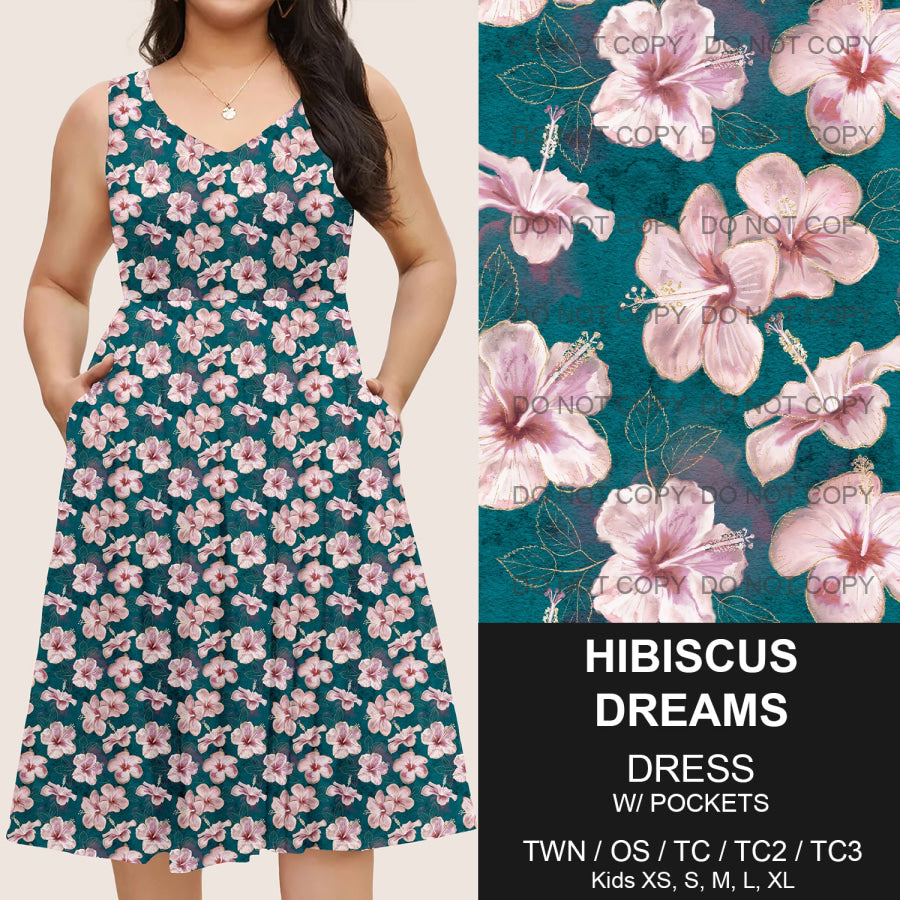 Preorder Custom Pocket Dresses - Hibiscus Dream - Closes 14 Mar - ETA mid Jun 2025 Dresses