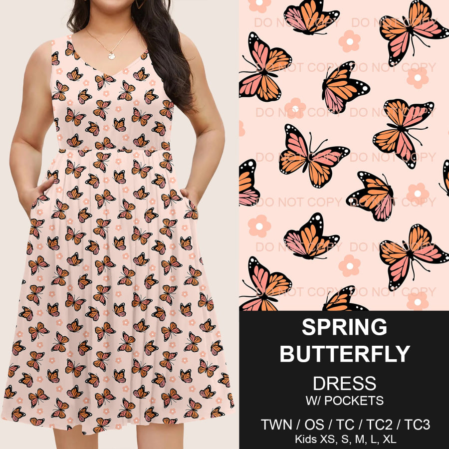 Preorder Custom Pocket Dresses - Spring Butterfly - Closes 14 Mar - ETA mid Jun 2025 Dresses