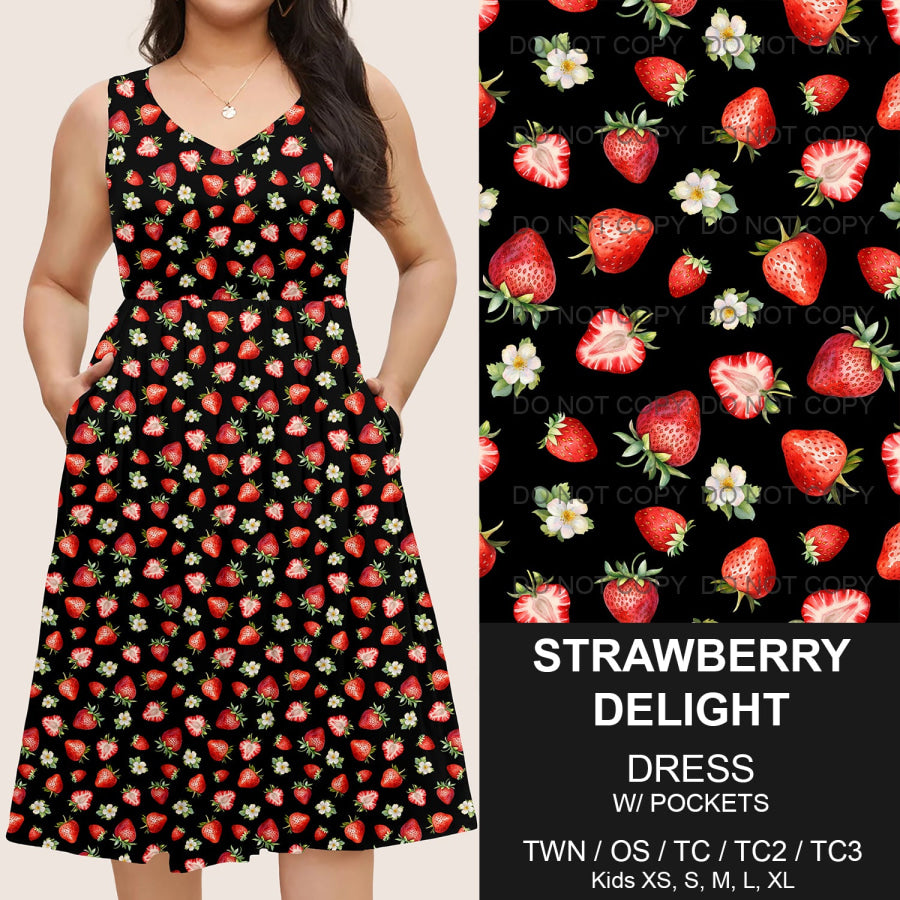 Preorder Custom Pocket Dresses - Strawberry Delight - Closes 14 Mar - ETA mid Jun 2025 Dresses