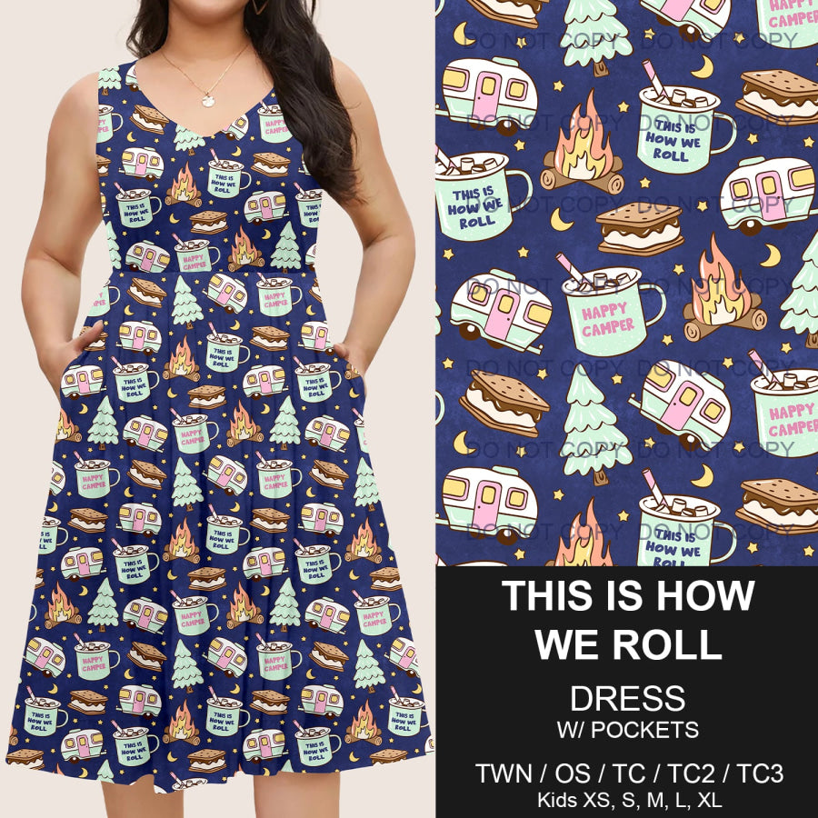 Preorder Custom Pocket Dresses - This Is How We Roll - Closes 14 Mar - ETA mid Jun 2025 Dresses