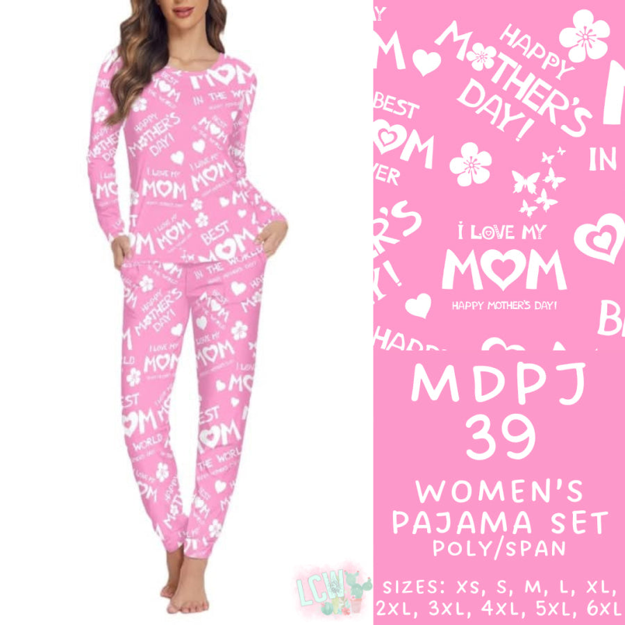 Preorder Custom Pyjama Sets - MDPJ39 - Closes 19 Mar - ETA late May 2025 Pyjamas