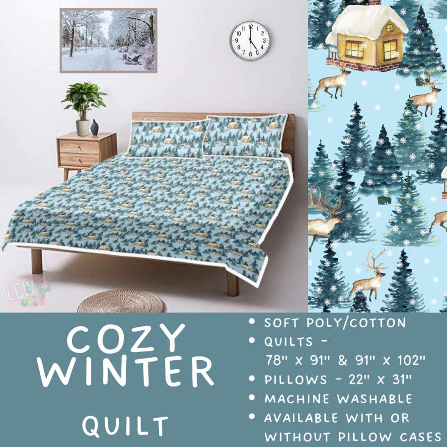 Preorder Custom Quilt / Sham Cozy Winter Closes 10 Sep ETA late Nov 2025 Quilts & Comforters