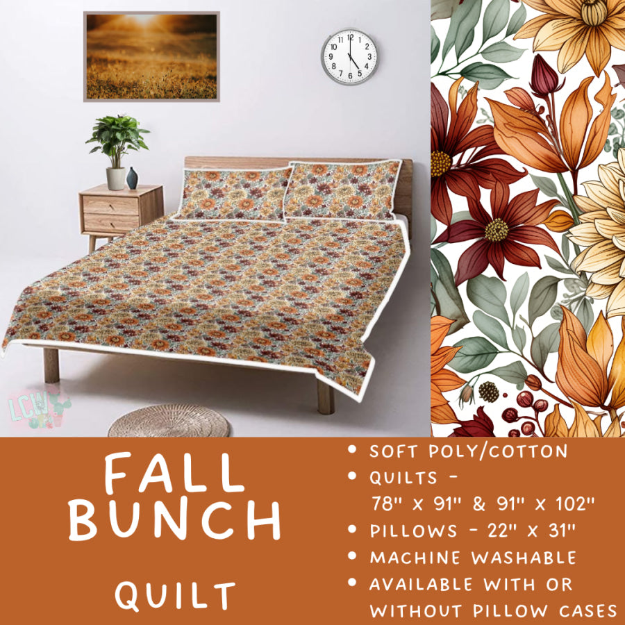 Preorder Custom Quilt / Sham Fall Bunch Closes 10 Sep ETA late Nov 2025 Quilts & Comforters
