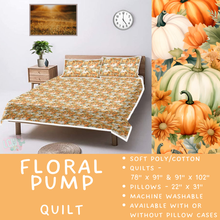 Preorder Custom Quilt / Sham Floral Pump Closes 10 Sep ETA late Nov 2025 Quilts & Comforters