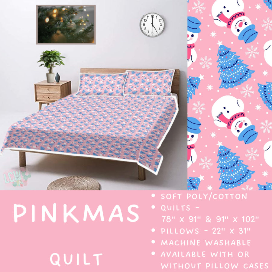 Preorder Custom Quilt / Sham Pinkmas Closes 10 Sep ETA late Nov 2025 Quilts & Comforters