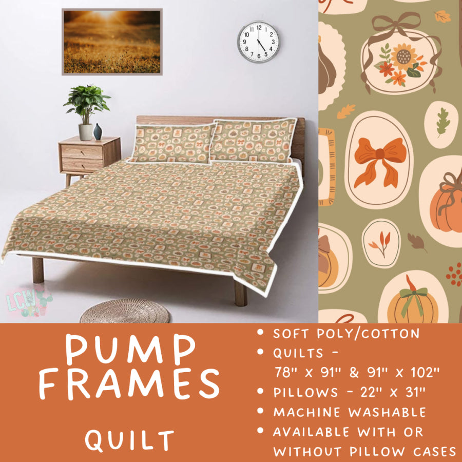 Preorder Custom Quilt / Sham Pump Frames Closes 10 Sep ETA late Nov 2025 Quilts & Comforters