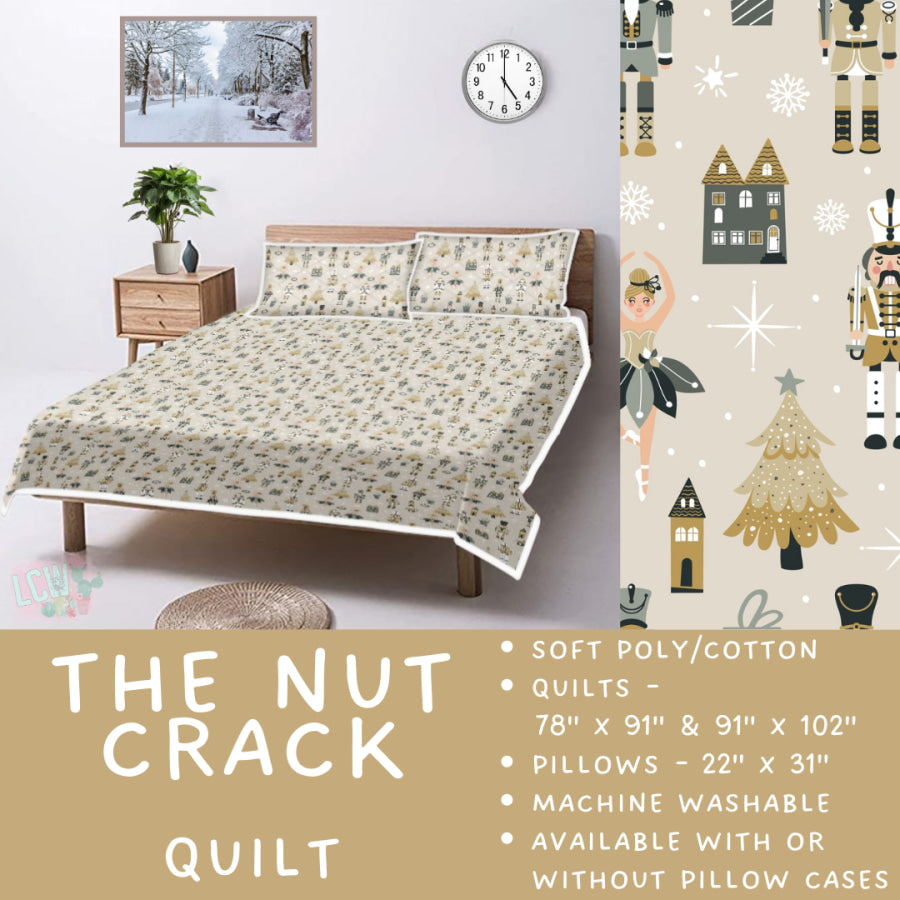 Preorder Custom Quilt / Sham The Nut Crack Closes 10 Sep ETA late Nov 2025 Quilts & Comforters