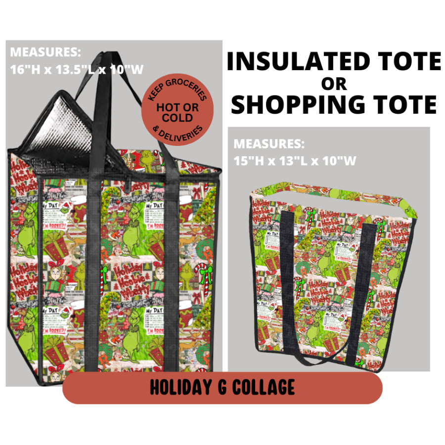 Preorder Custom Shopping Totes Closes 11 Sep ETA early Jan 2026 Insulated Tote