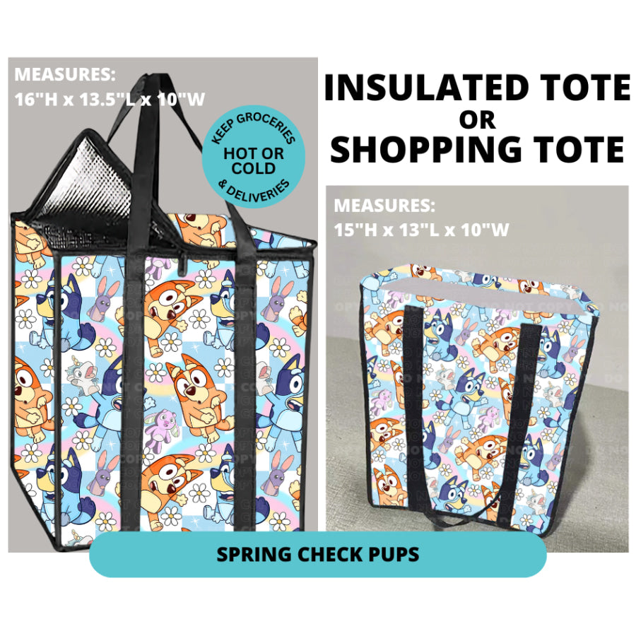 Preorder Custom Shopping Totes - Closes 30 Dec - ETA mid Apr 2025 Insulated Tote