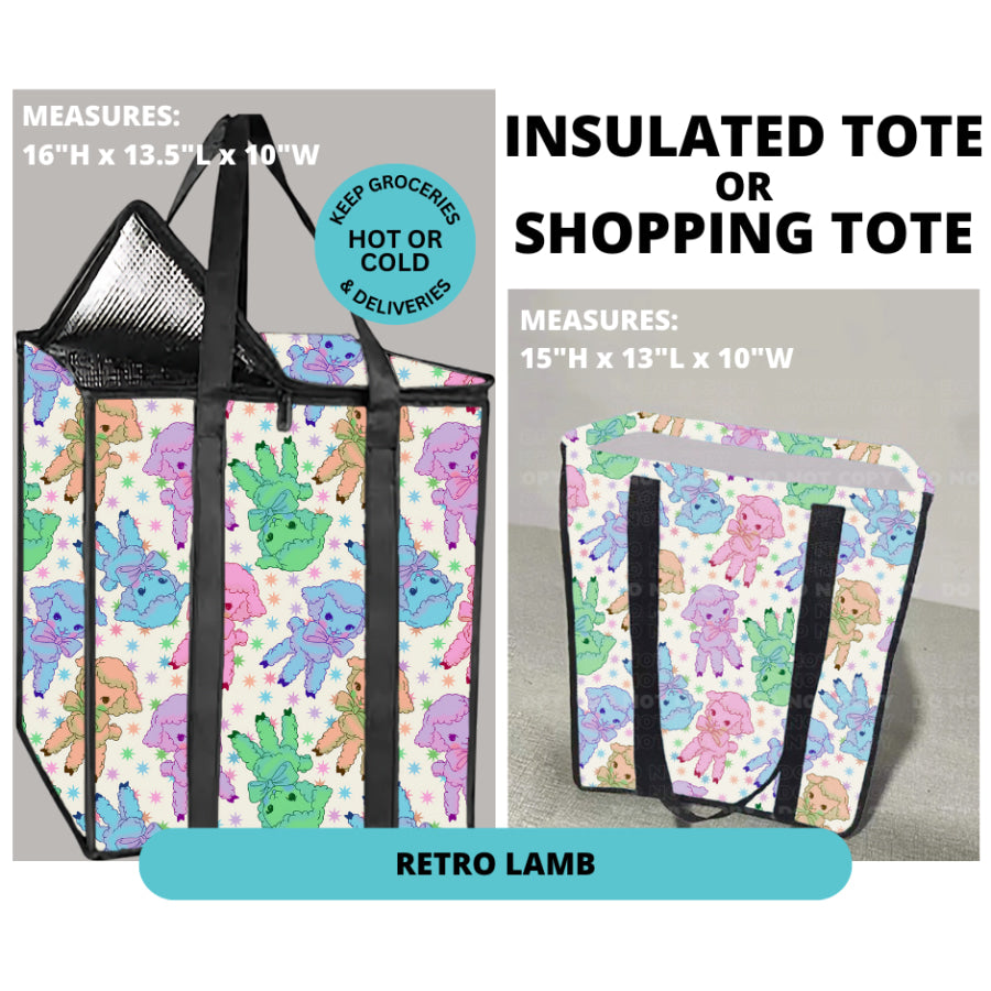 Preorder Custom Shopping Totes - Closes 30 Dec - ETA mid Apr 2025 Insulated Tote