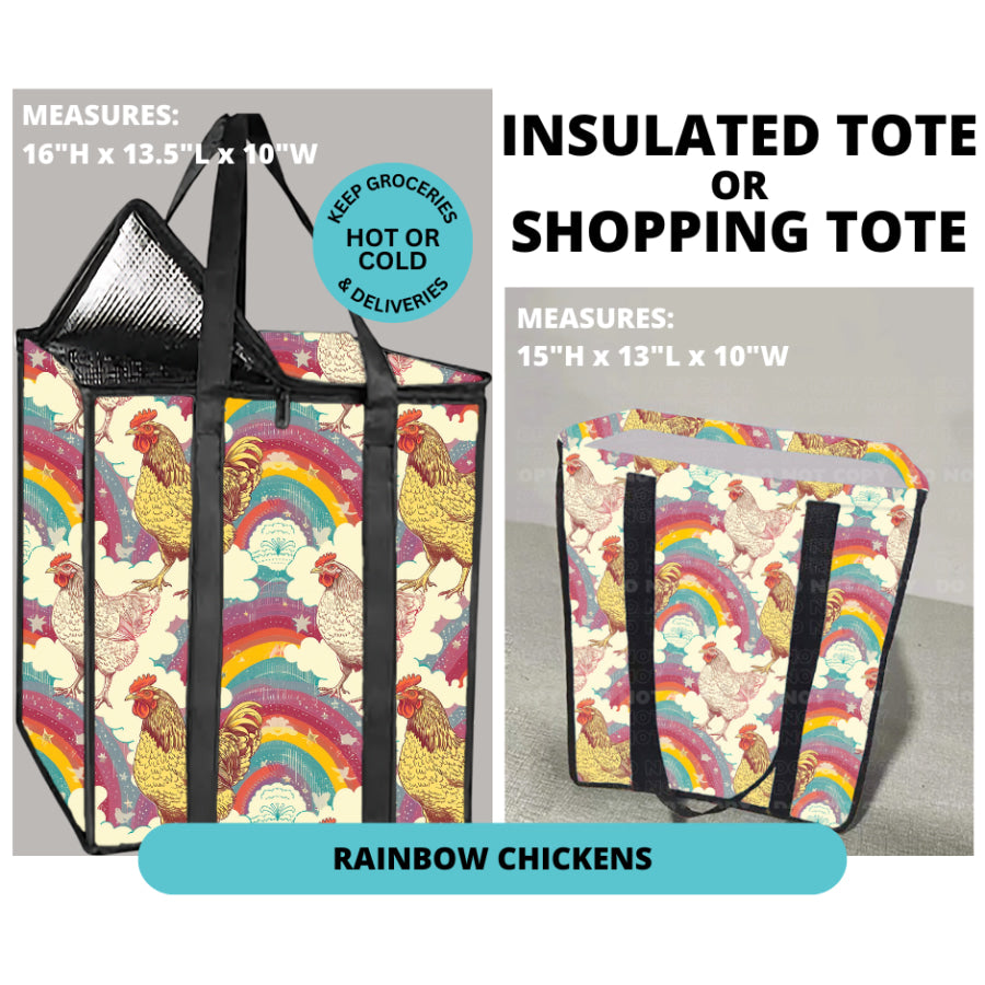 Preorder Custom Shopping Totes - Closes 30 Dec - ETA mid Apr 2025 Insulated Tote