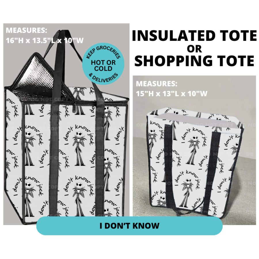 Preorder Custom Shopping Totes - Closes 30 Dec - ETA mid Apr 2025 Insulated Tote