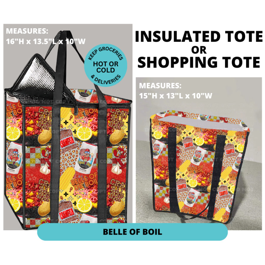 Preorder Custom Shopping Totes - Closes 30 Dec - ETA mid Apr 2025 Insulated Tote