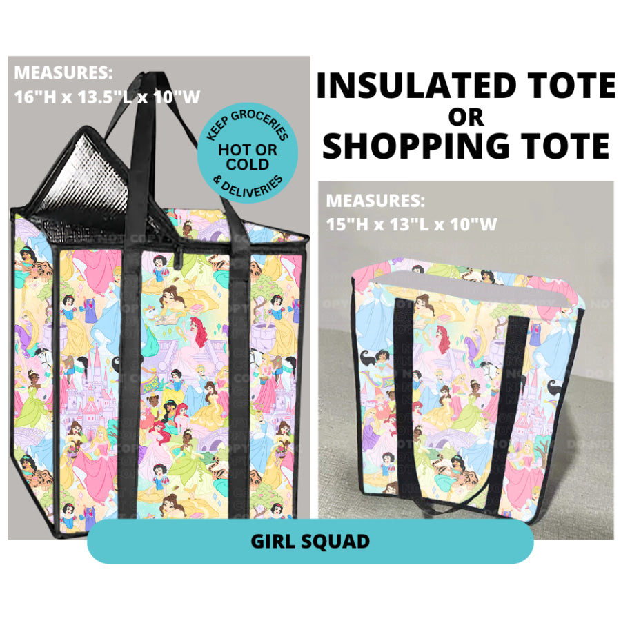 Preorder Custom Shopping Totes - Closes 30 Dec - ETA mid Apr 2025 Insulated Tote