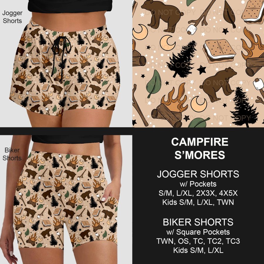 PREORDER Custom Shorts - Campfire S’mores - Closes 30 Mar - ETA late Jun 2025 Loungewear