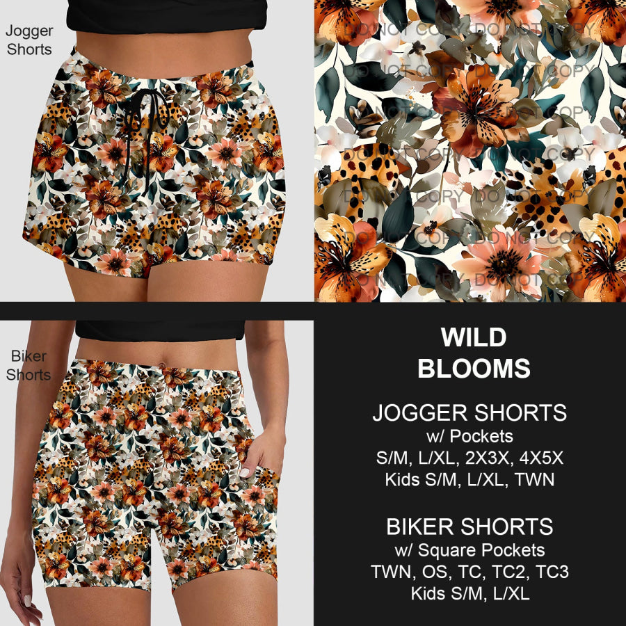 PREORDER Custom Shorts - Wild Blooms - Closes 30 Mar - ETA late Jun 2025 Loungewear