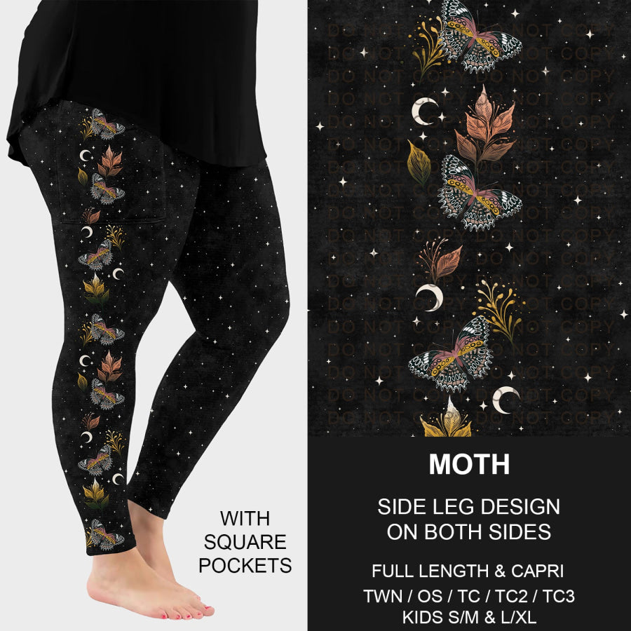 PREORDER Custom Side Print Leggings Moth Closes 2 Sep ETA early Dec 2025 Leggings