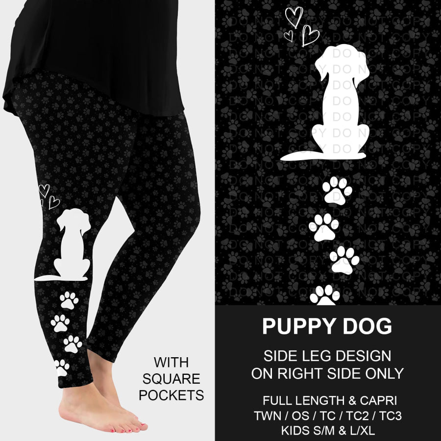 PREORDER Custom Side Print Leggings Puppy Dog Closes 2 Sep ETA early Dec 2025 Leggings