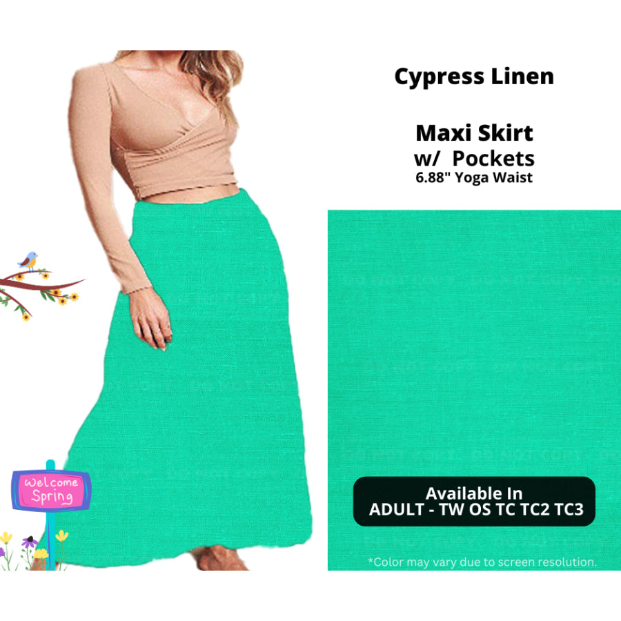 PREORDER Custom Skirts / Skorts / Skirted Leggings - Cypress Linen - Closes 15 Jan - ETA late Apr 2025 Skirts