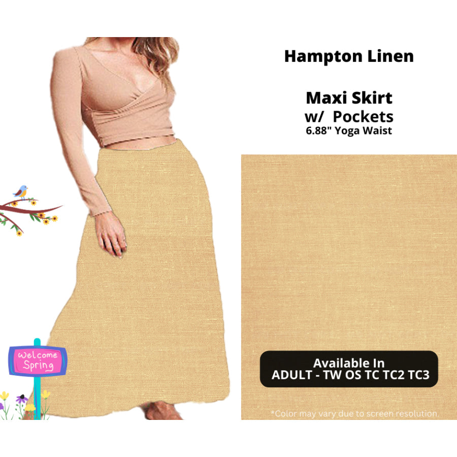 PREORDER Custom Skirts / Skorts / Skirted Leggings - Hampton Linen - Closes 15 Jan - ETA late Apr 2025 Skirts