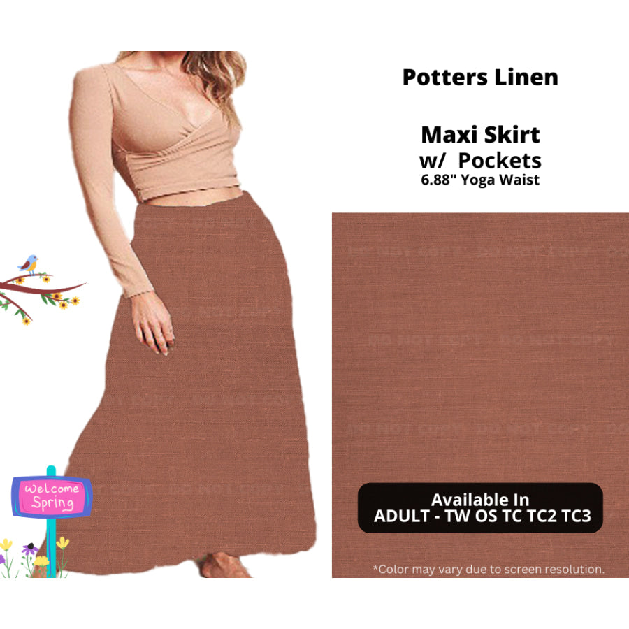 PREORDER Custom Skirts / Skorts / Skirted Leggings - Potters Linen - Closes 15 Jan - ETA late Apr 2025 Skirts