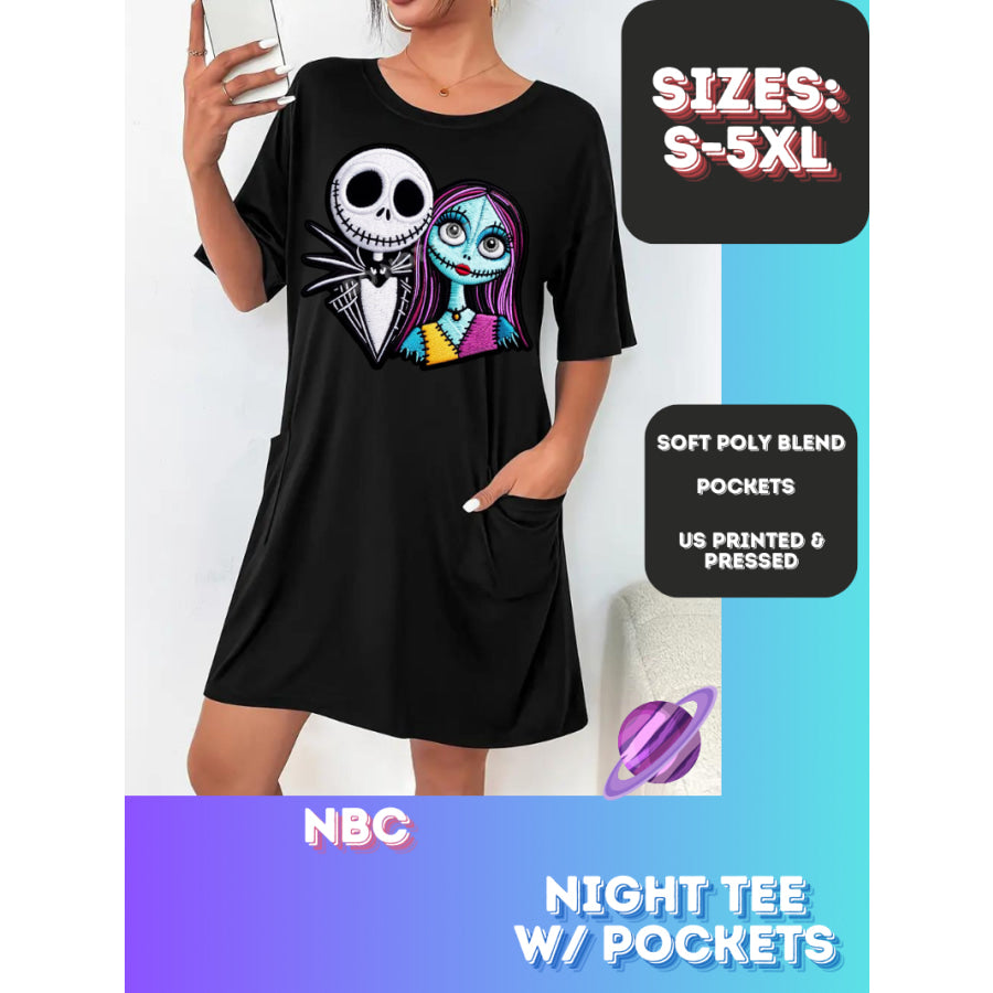 Preorder Custom Sleep Shirt with Pockets - NBC - Closes 22 Sep - ETA early Nov 2024 Sleepwear