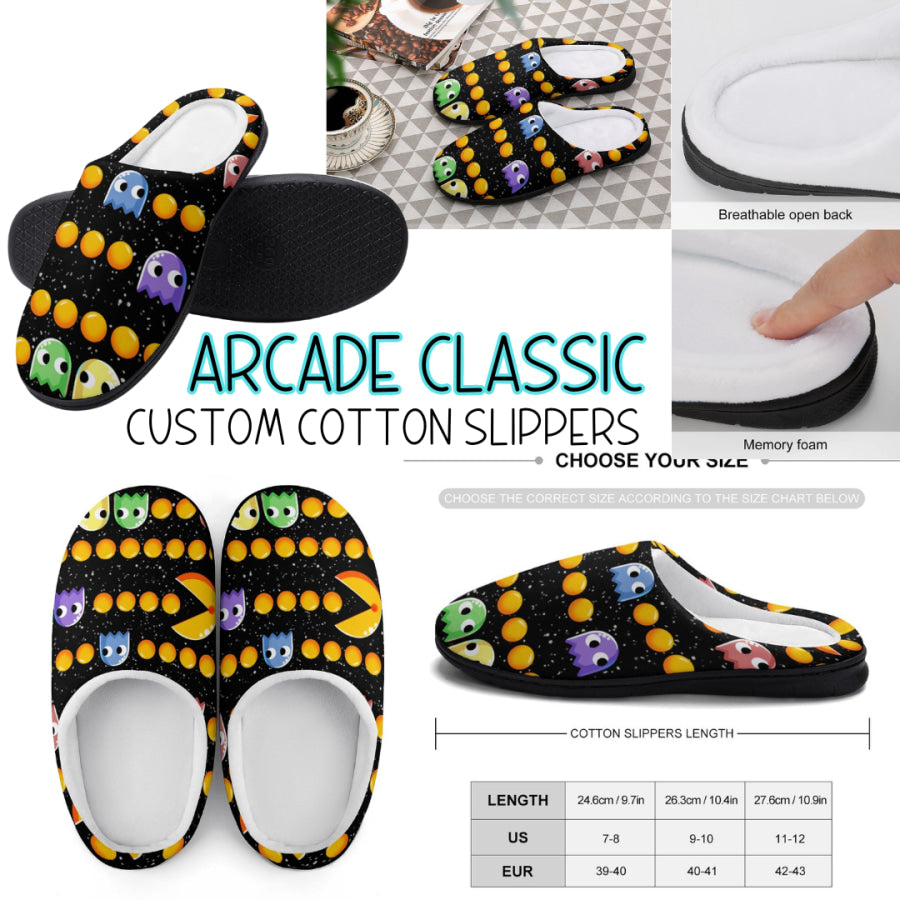 PREORDER Custom Slippers - Arcade Classic - Closes 18 Sep - ETA mid Dec 2024 Slippers