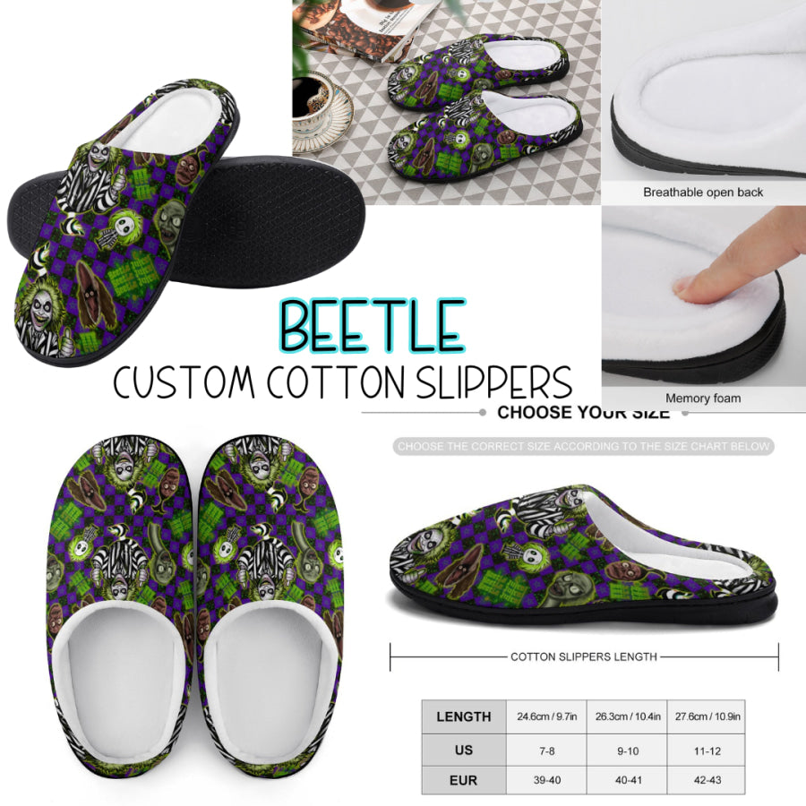 PREORDER Custom Slippers - Beetle - Closes 18 Sep - ETA mid Dec 2024 Slippers