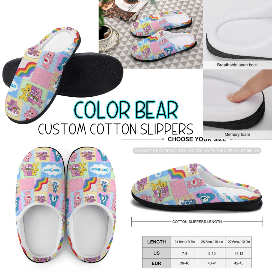 PREORDER Custom Slippers - Colour Bear - Closes 18 Sep - ETA mid Dec 2024 Slippers