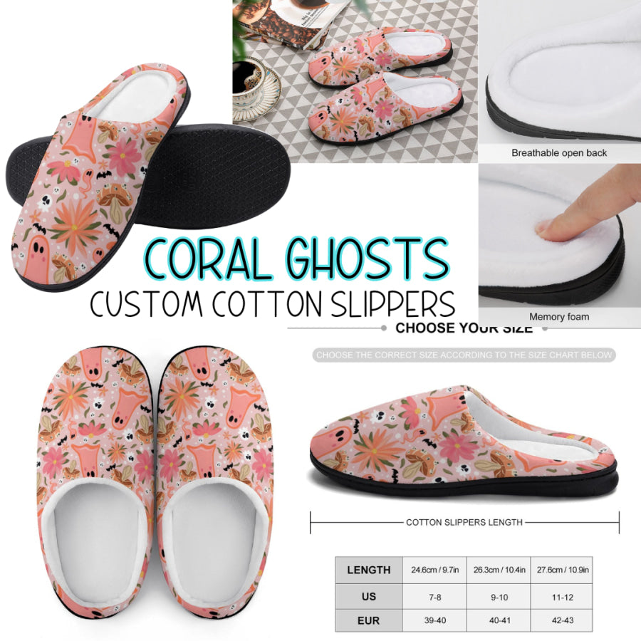 PREORDER Custom Slippers - Coral Ghosts - Closes 18 Sep - ETA mid Dec 2024 Slippers