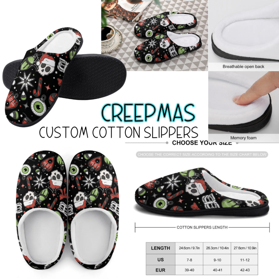 PREORDER Custom Slippers - Creepmas - Closes 18 Sep - ETA mid Dec 2024 Slippers