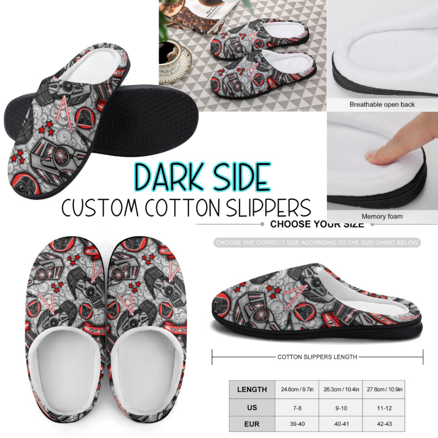 PREORDER Custom Slippers - Dark Side - Closes 18 Sep - ETA mid Dec 2024 Slippers