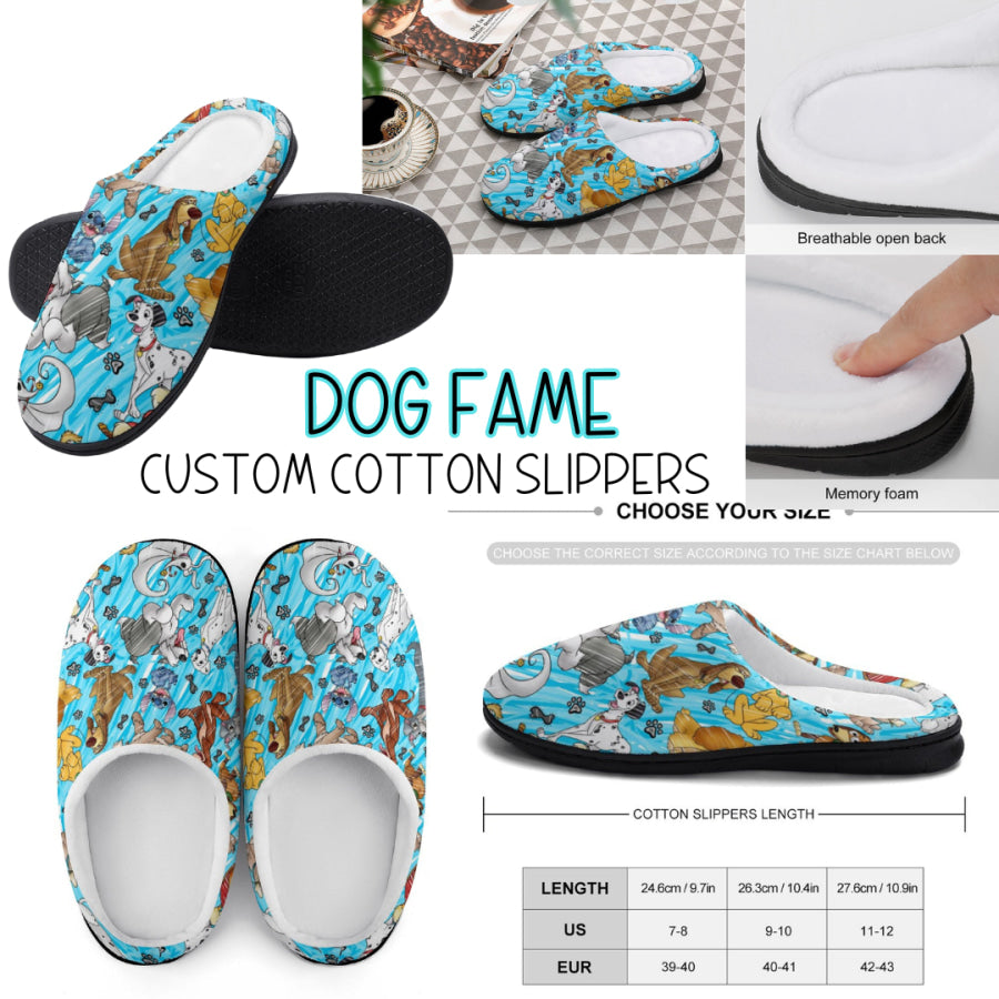 PREORDER Custom Slippers - Dog Fame - Closes 18 Sep - ETA mid Dec 2024 Slippers