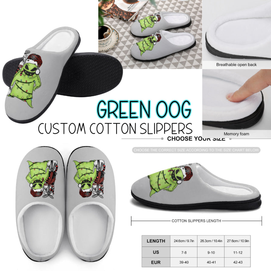 PREORDER Custom Slippers - Green Oog - Closes 18 Sep - ETA mid Dec 2024 Slippers