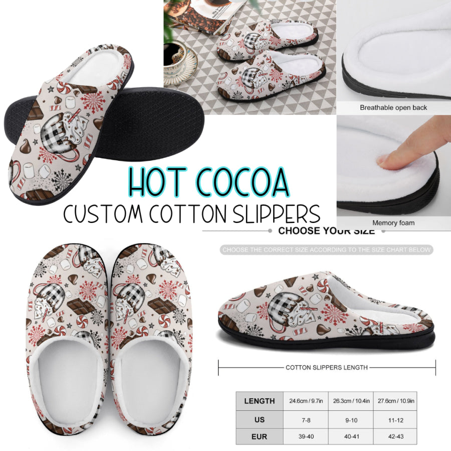 PREORDER Custom Slippers - Hot Cocoa - Closes 18 Sep - ETA mid Dec 2024 Slippers