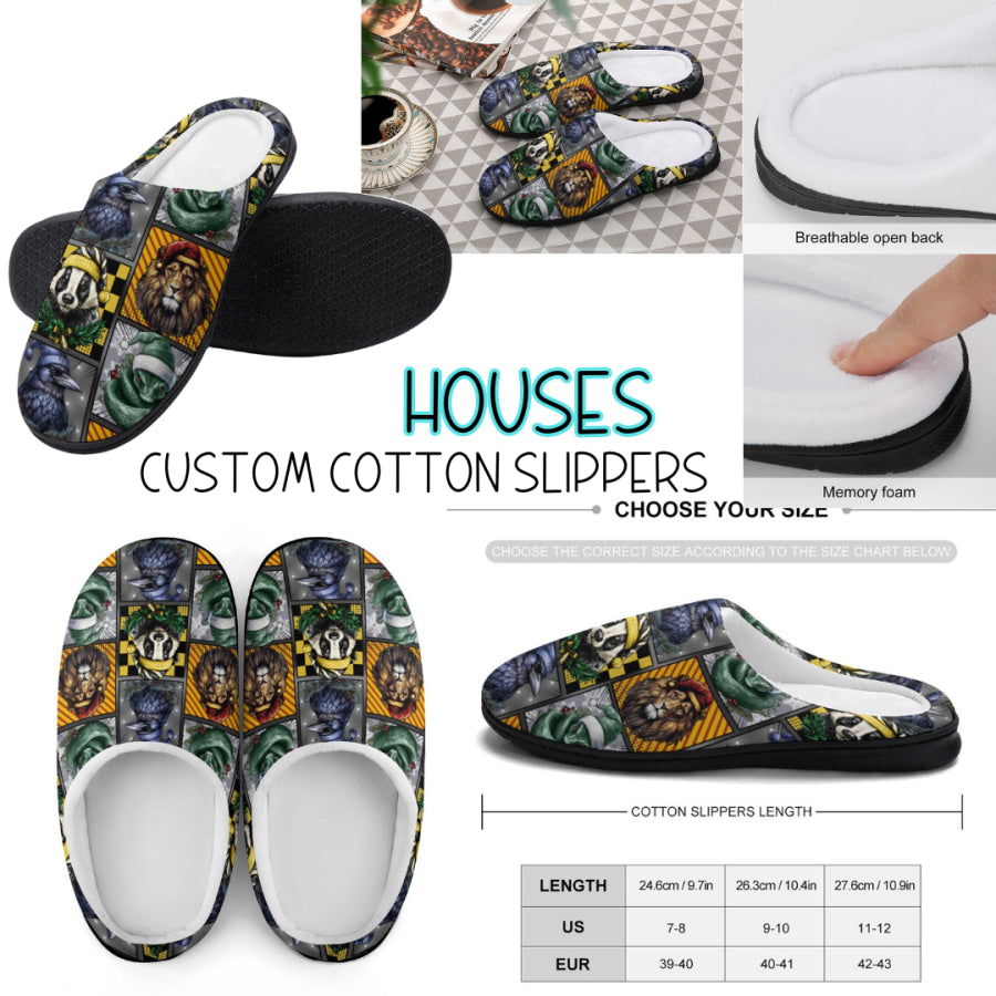 PREORDER Custom Slippers - Houses - Closes 18 Sep - ETA mid Dec 2024 Slippers