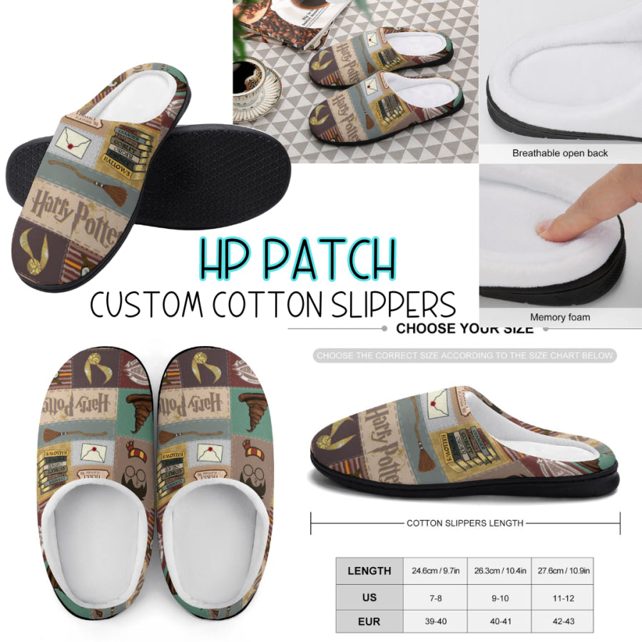 PREORDER Custom Slippers - HP Patch - Closes 18 Sep - ETA mid Dec 2024 Slippers