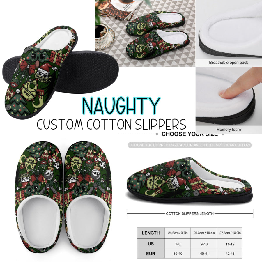 PREORDER Custom Slippers - Naughty - Closes 18 Sep - ETA mid Dec 2024 Slippers