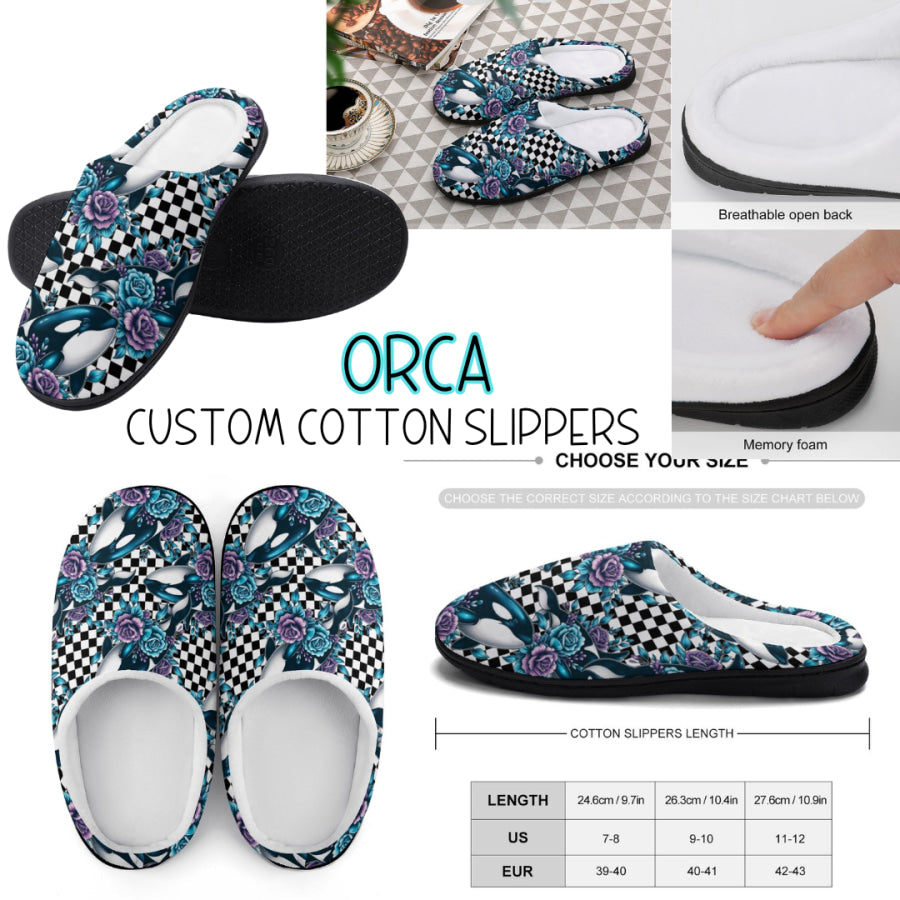 PREORDER Custom Slippers - Orca - Closes 18 Sep - ETA mid Dec 2024 Slippers