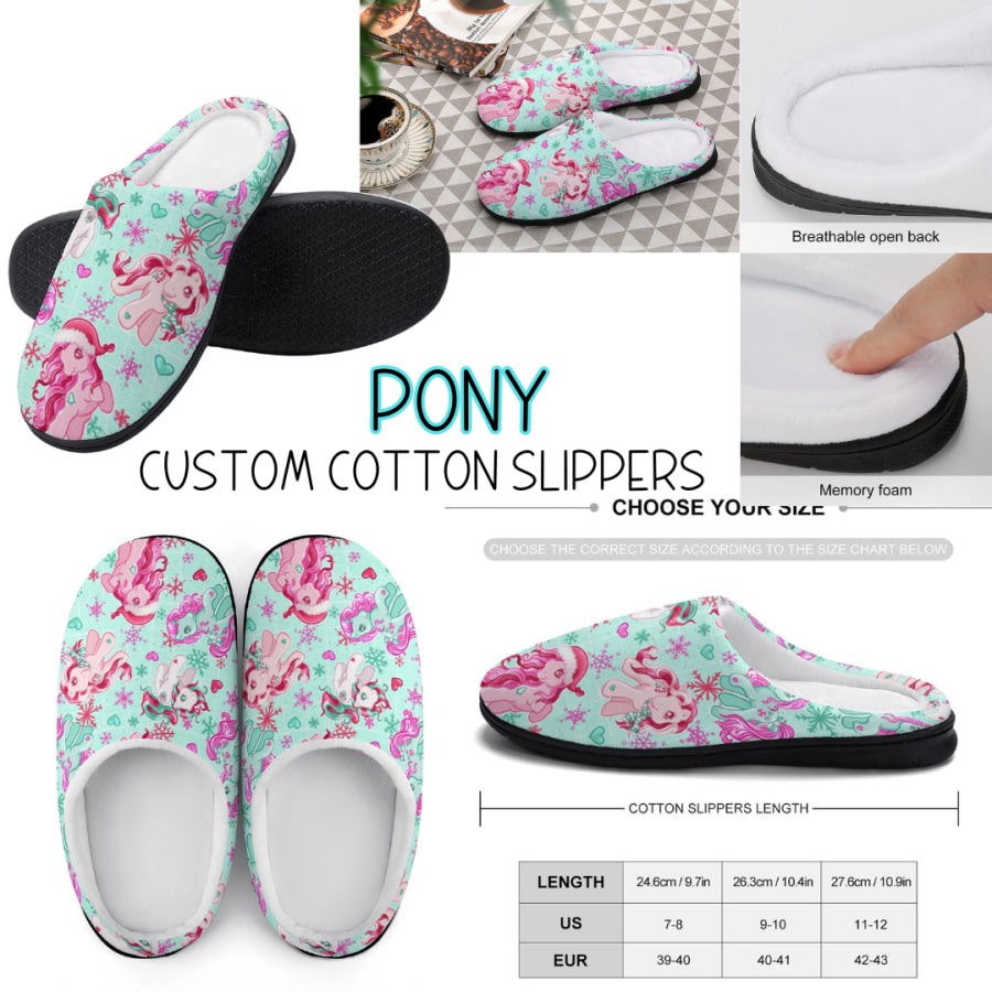 PREORDER Custom Slippers - Pony - Closes 18 Sep - ETA mid Dec 2024 Slippers