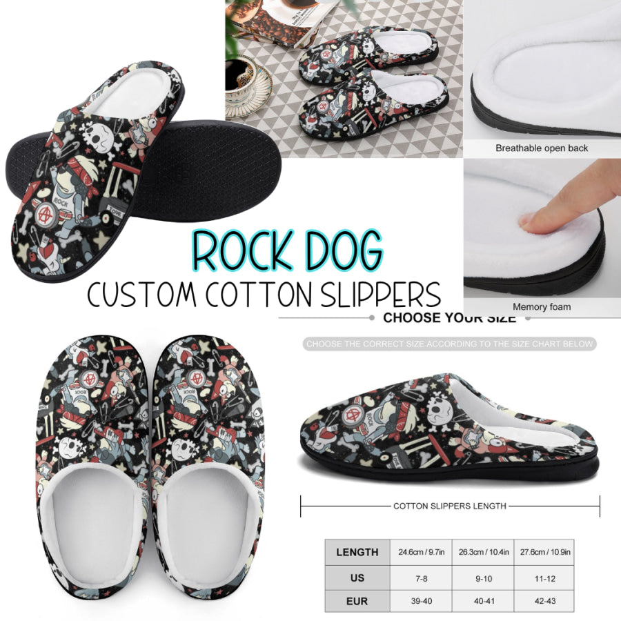 PREORDER Custom Slippers - Rock Dog - Closes 18 Sep - ETA mid Dec 2024 Slippers