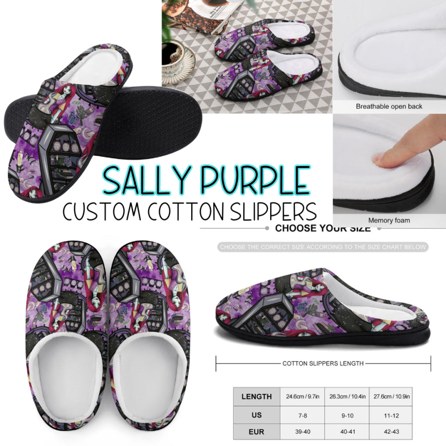 PREORDER Custom Slippers - Sally Purple - Closes 18 Sep - ETA mid Dec 2024 Slippers