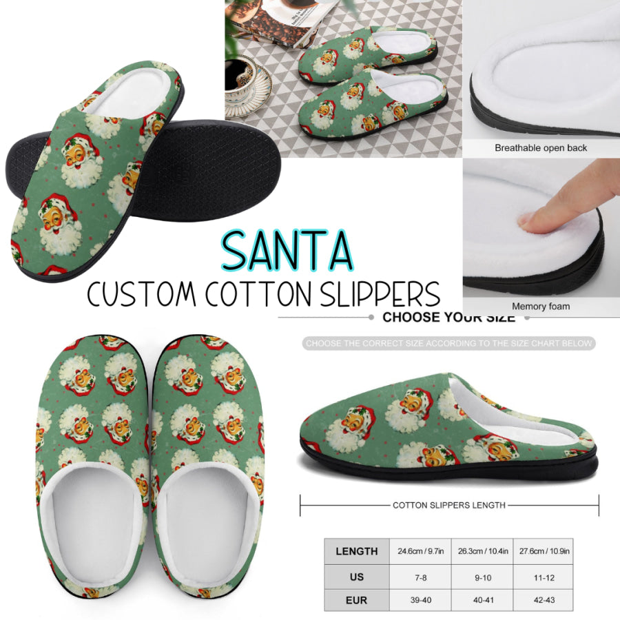 PREORDER Custom Slippers - Santa - Closes 18 Sep - ETA mid Dec 2024 Slippers