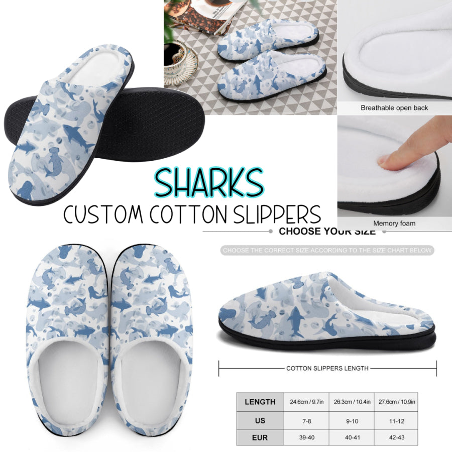 PREORDER Custom Slippers - Sharks - Closes 18 Sep - ETA mid Dec 2024 Slippers