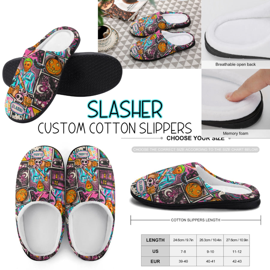 PREORDER Custom Slippers - Slasher - Closes 18 Sep - ETA mid Dec 2024 Slippers