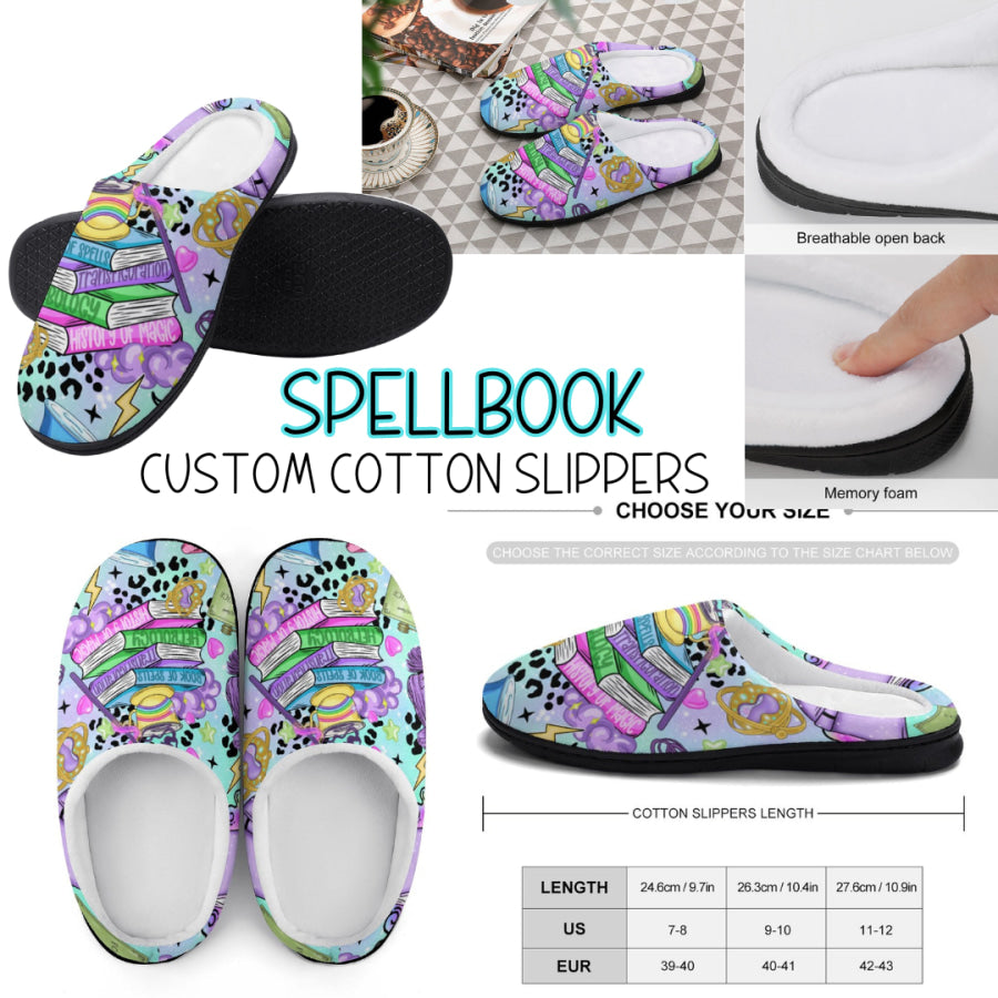 PREORDER Custom Slippers - Spellbook - Closes 18 Sep - ETA mid Dec 2024 Slippers