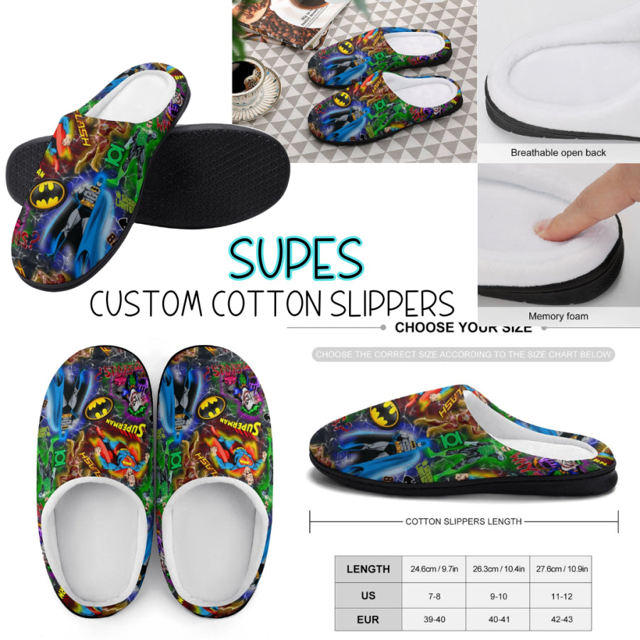 PREORDER Custom Slippers - Supes - Closes 18 Sep - ETA mid Dec 2024 Slippers