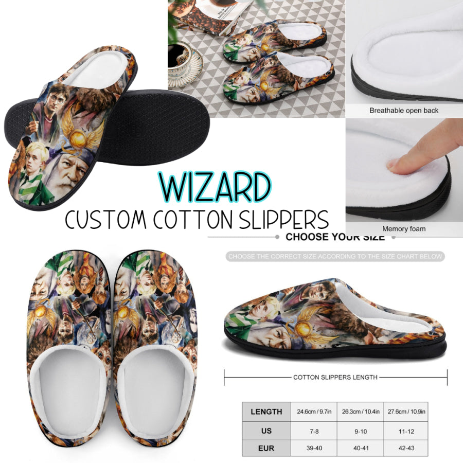 PREORDER Custom Slippers - Wizard - Closes 18 Sep - ETA mid Dec 2024 Slippers